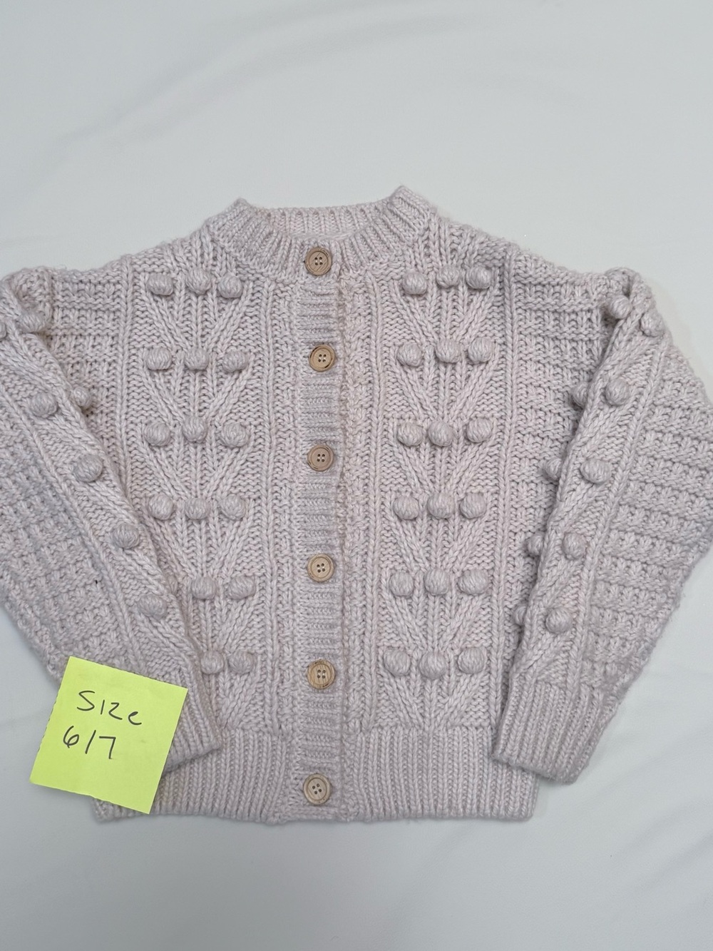Rylee & Cru Pom Pom Knit  Cardigan for Kids 6/7